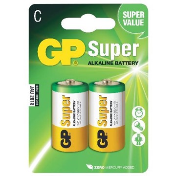 GPbatteries BATTERI GP SUPER ALKALINE LR14/C 2ST