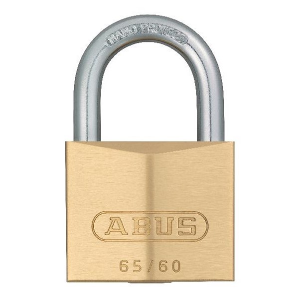 ABUS HÄNGLÅS 65/60 MÄSSING ABUS