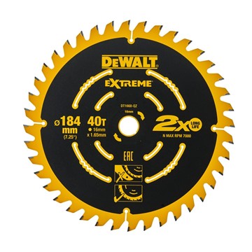 DeWalt CIRKELSÅGKLINGA DT1668 184X16X40T