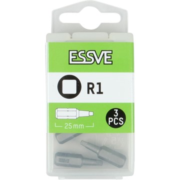 ESSVE Bits R1 Fyrkant 25mm 3-pack