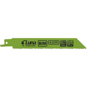 Luna Tools | Elverktygstillbehör, handverktyg & verktygssäkring TIGERSÅGBLAD M300X19X1,3-8/12T, FÄSTE F 5-PACK