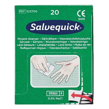 Salvequick SÅRTVÄTTARE SALVEQUICK 20 ST