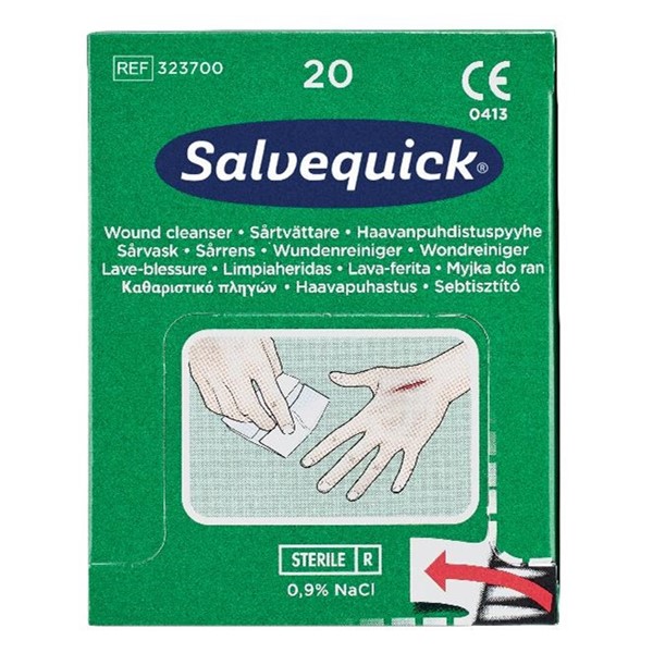 Salvequick SÅRTVÄTTARE SALVEQUICK 20 ST