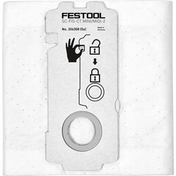 Festool SELFCLEAN FILTERSÄCK SC-FIS-CT MINI/MIDI-2/5