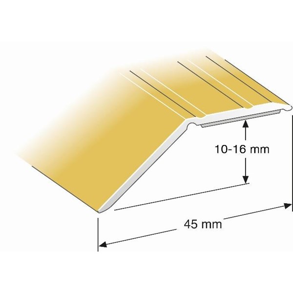 DURI NIVÅLIST 10-16 MM GULD 100CM NR 192 SJÄLVHÄFTANDE