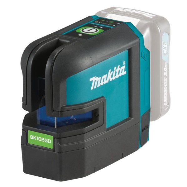 Makita KRYSSLASER SK105GDZ MAKITA 12V SOLO IP54 GRÖN +/-3MM 35M