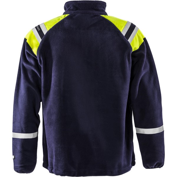 Fristads FLEECEJACKA FLAM 4073 ATF MARINBLÅ STL XL