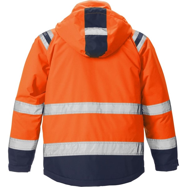 Fristads VINTERJACKA VARSEL 4035 GTT VARSELORANGE/MARIN STL 3XL