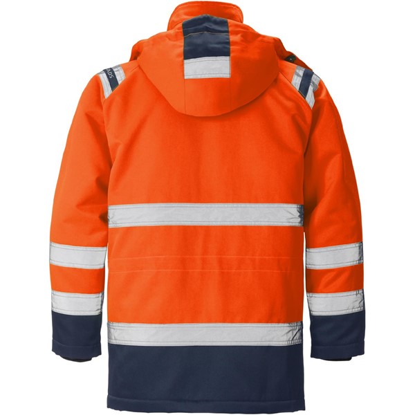 Fristads PARKAS VARSEL KL 3 4042 PP VARSELORANGE/MARIN STL 3XL