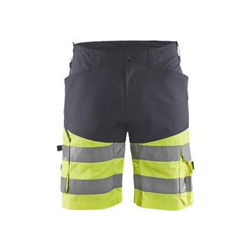 Blåkläder VARSELSHORTS MED STRETCH 1541 1811 GRÅ/GUL C60