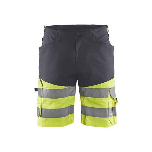 Blåkläder VARSELSHORTS MED STRETCH 1541 1811 GRÅ/GUL C56