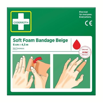 Cederroth SOFT FOAM BANDAGE 6CM X 4,5 M