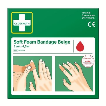 Cederroth SOFT FOAM BANDAGE 3 CM X 4,5 M