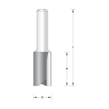 HiKOKI Power Tools NOTFRÄS 12MM M/2 SKÄR 32/63MM HIKOKI 8MM SKAFT HÅRDMETALL