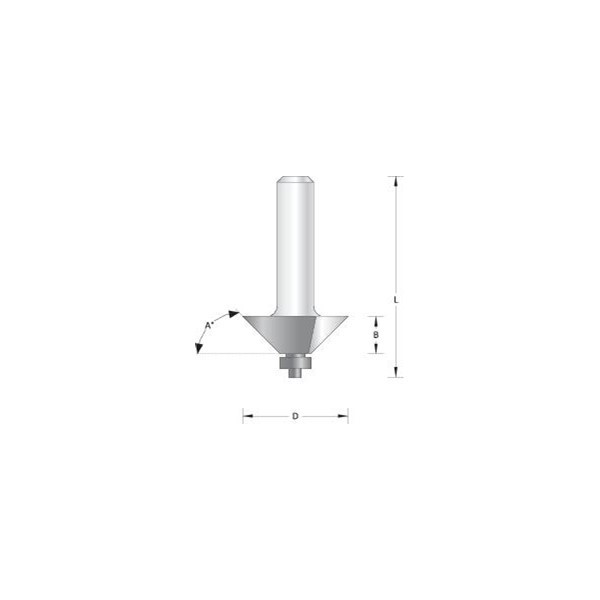 HiKOKI Power Tools FASFRÄS 45GR 31,8MM M STYRNING HITACHI 8MM SKAFT HÅRDMETALL