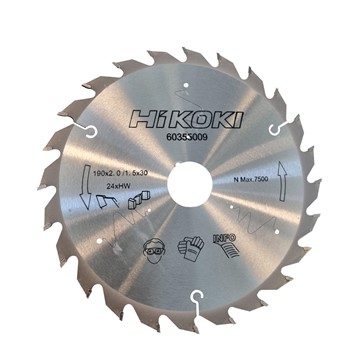 HiKOKI Power Tools SÅGKLINGA 190X2,0 24T 30MM HÅL HIKOKI 30MM HÅL