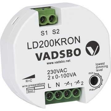 Vadsbo DOSDIMMER KRON FÖR LED 2X100VALD200KRON VADSBO