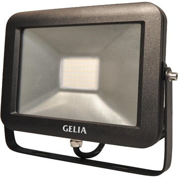 Gelia STRÅLKASTARE LED 30W IP65 6500K 0.5M KABEL M STICKPROPP