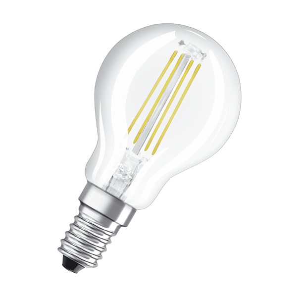 OSRAM LED-LAMPA OSRAM KLOT 40 E14 DIM KLAR 827 CL P