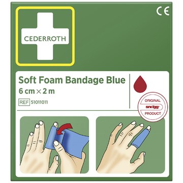 Cederroth FÖRBAND CEDERROTH SOFT FOAM BANDAGE 6 CM X 2 M