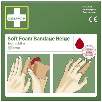 Cederroth FÖRBAND CEDERROTH SOFT FOAM BANDAGE 6 CM X 4,5 M