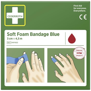 Cederroth FÖRBAND CEDERROTH SOFT FOAM BANDAGE 3 CM X 4,5 M