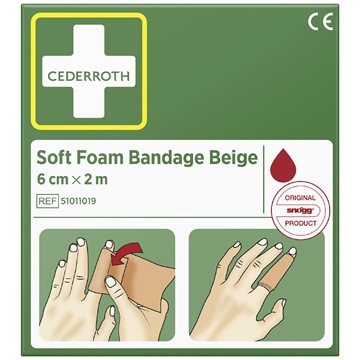 Cederroth FÖRBAND SOFT CEDERROTH BEIGE 6CMX2 M