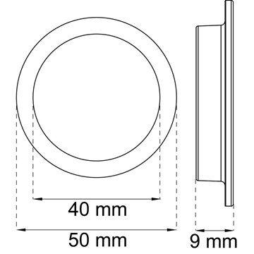 Habo SKJUTDÖRRSHANDTAG 200 KROM D40MM 2ST