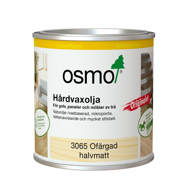 Osmo HÅRDVAXOLJA 3065 OSMO ORIGINALET, HALVMATT 0,375L