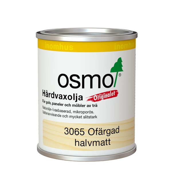 Osmo HÅRDVAXOLJA 3065 OSMO ORIGINALET, HALVMATT 0,125L