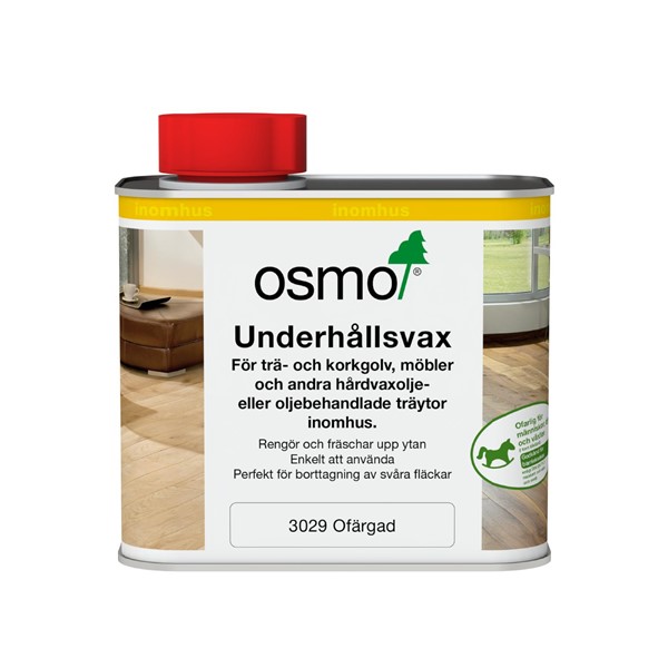 Osmo UNDERHÅLLSVAX 3029 OSMO 0,5L OFÄRGAD