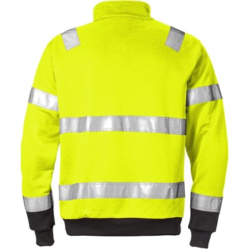 Fristads SWEATSHIRT VARSEL KL 3 728 SHV VARSELGUL/SVART STL L