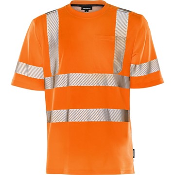 Fristads T-SHIRT VARSEL KL 3 7407 THV VARSELORANGE STL S