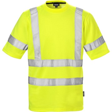 Fristads T-SHIRT VARSEL KL 3 7024 THV VARSELGUL STL 4XL