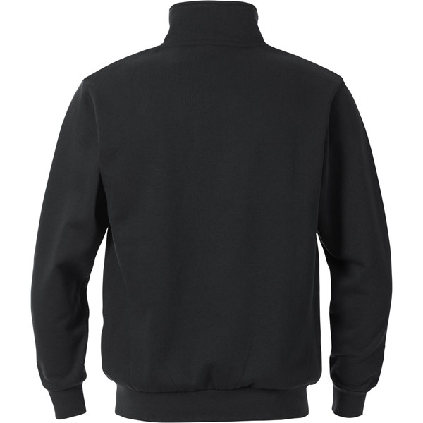 Fristads SWEATSHIRT KORT ZIP 1737 SWB SVART STL M