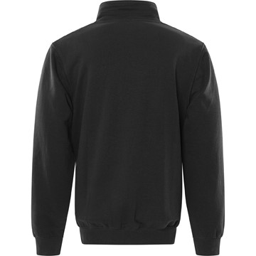 Fristads SWEATSHIRT KORT ZIP 1737 SWB SVART STL XL