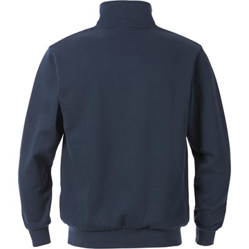 Fristads SWEATSHIRT KORT ZIP 1737 SWB MÖRK MARIN STL XL