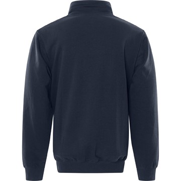 Fristads SWEATSHIRT KORT ZIP 1737 SWB MÖRK MARIN STL XL