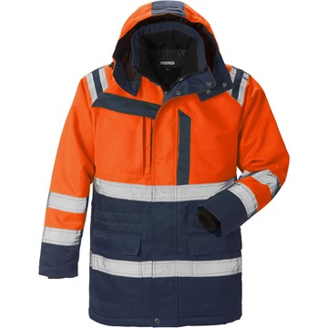 Fristads PARKAS VARSEL KL 3 4042 PP VARSELORANGE/MARIN STL 3XL