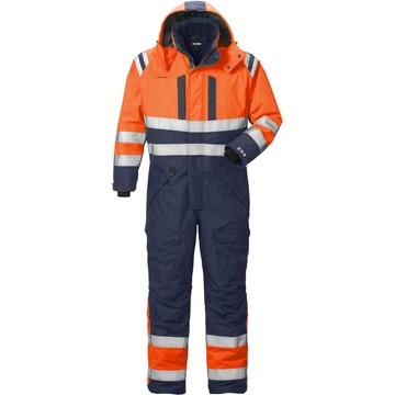 Fristads VINTEROVERALL VARSEL 8015 GTT VARSELORANGE/MARIN STL 2XL