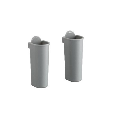 ELFA PRYLKOPP 75MM 2-PACK GRÅ UTILITY