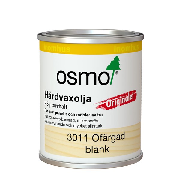 Osmo HÅRDVAXOLJA 3011 OSMO ORIGINALET, BLANK 0,125L