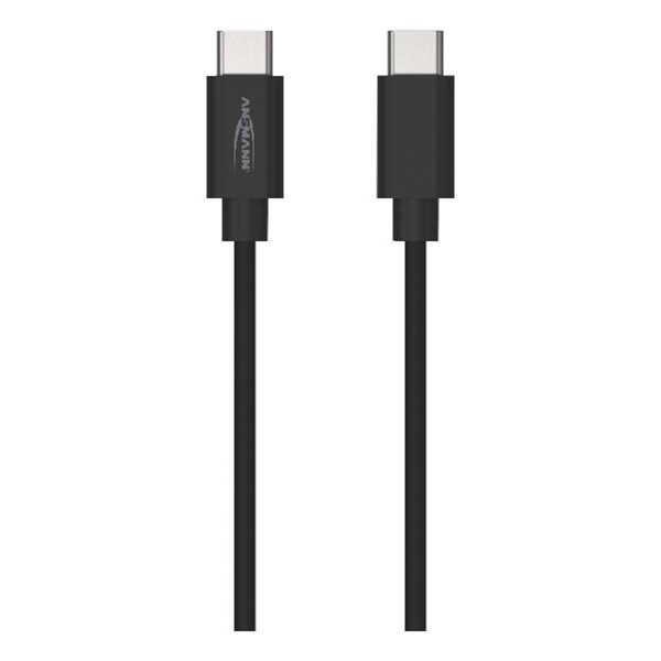 Ansmann LADDKABEL USB C USB C 1.2 M SVART