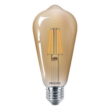 Philips LED-LAMPA NORMAL VINTAGE GOLD FROST EJ DIMBAR EYECOMFORT