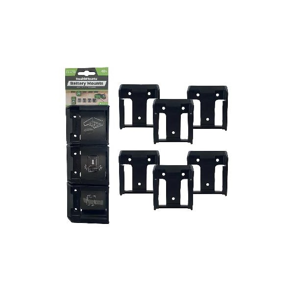 Stealthmounts BATTERIHÅLLARE 6ST GREENWORKS 40V