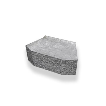 Benders MURSTEN MEGASTONE 150 RUNDHU GRÅ 385X220X150MM