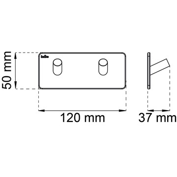 Habo DUBBELKROK EDGE P RF 50X120 MM SB