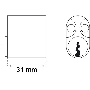 Habo CYLINDER 65537 ROKOKO KROM/B KROM