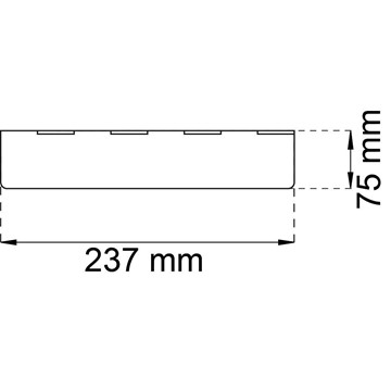 Habo BAKLUCKA 2 NICKEL 75X237 MM