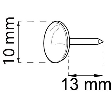 Habo DEKORSTIFT NICKEL D10MM 20ST